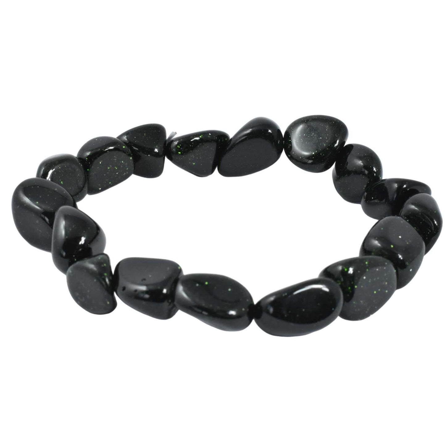 Green Goldstone Tumbled Bracelet
