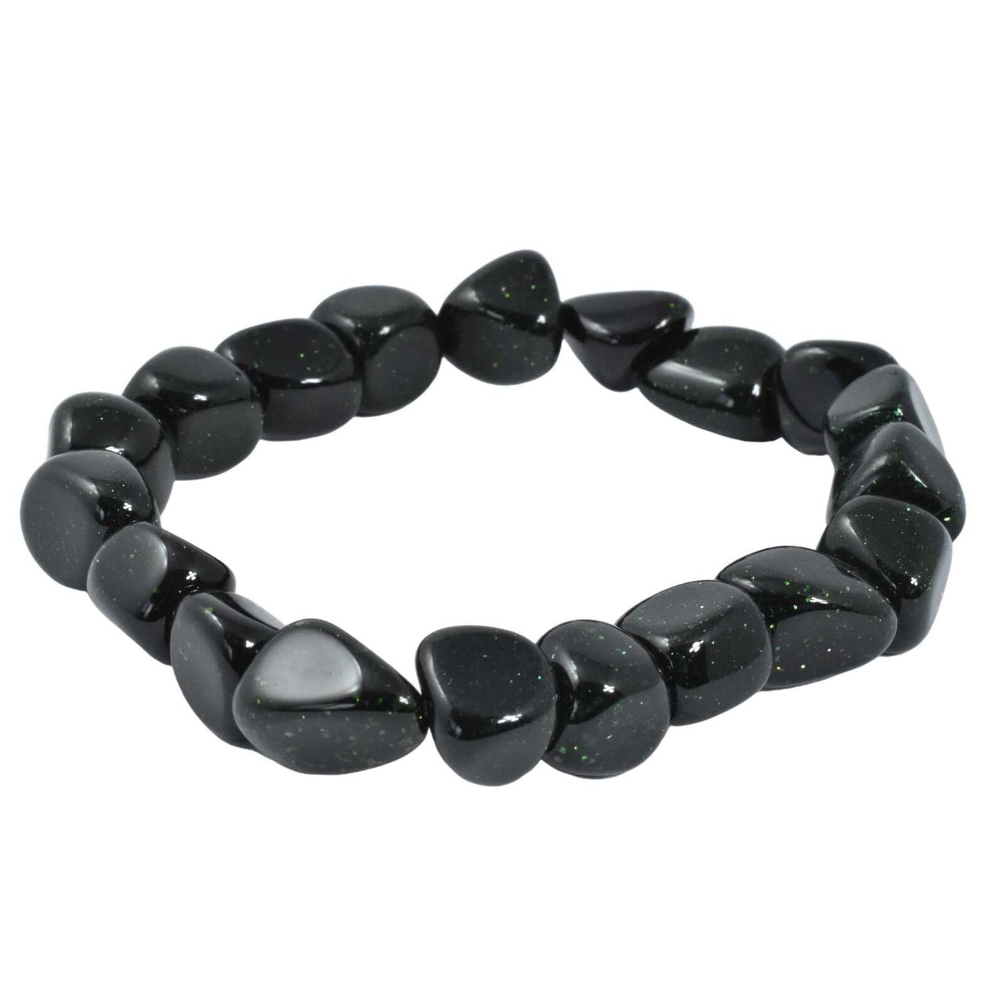 Green Goldstone Tumbled Bracelet