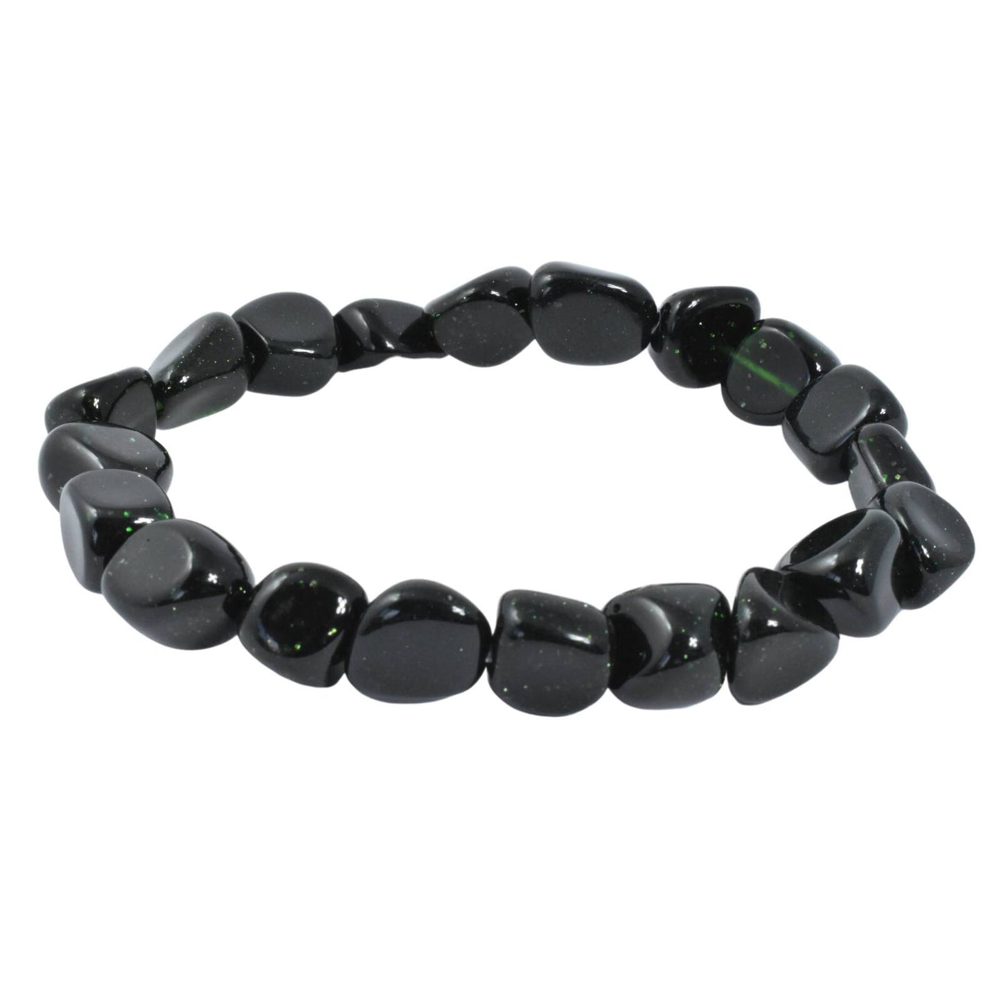 Green Goldstone Tumbled Bracelet