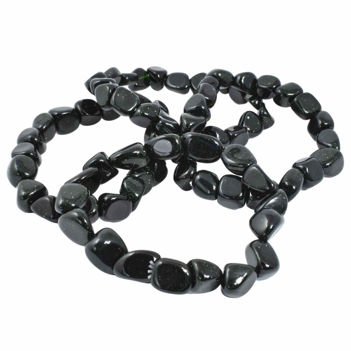 Green Goldstone Tumbled Bracelet