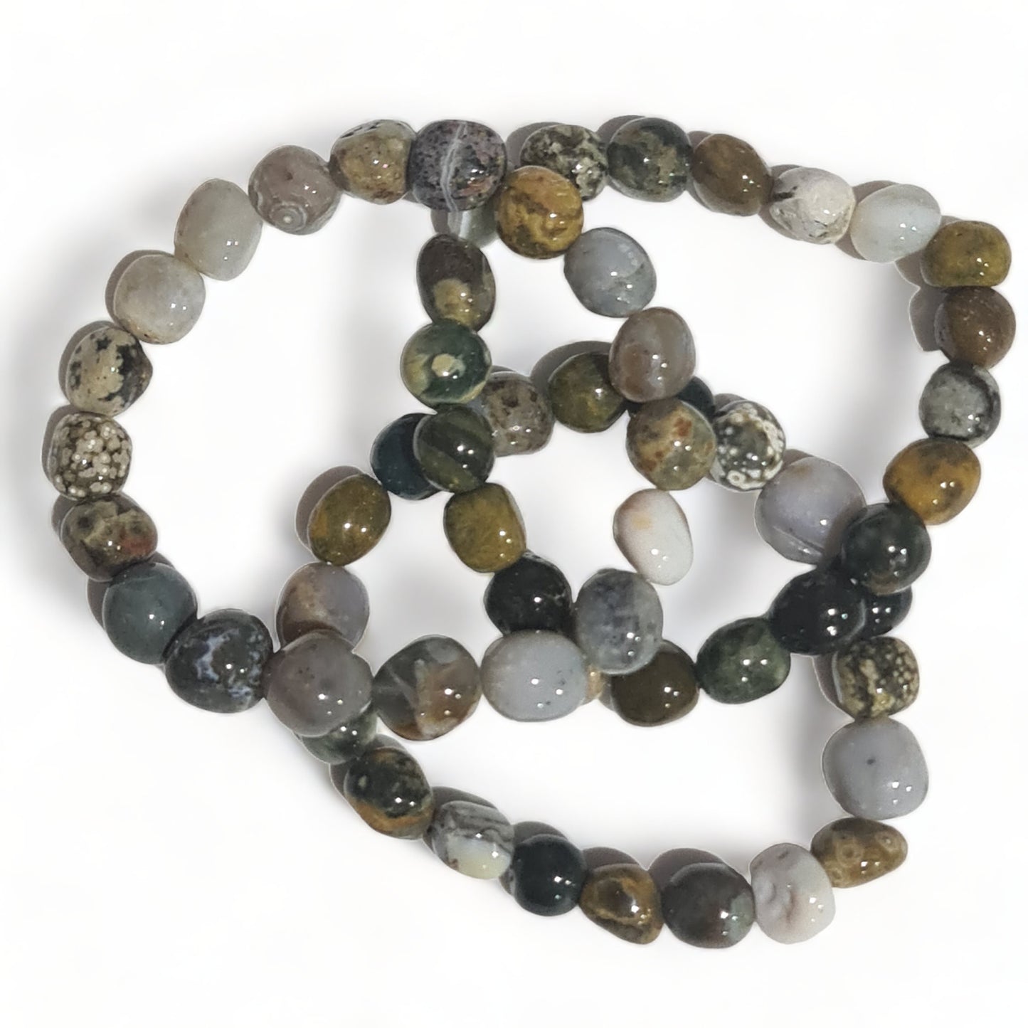 Ocean Jasper Tumbled Bracelet
