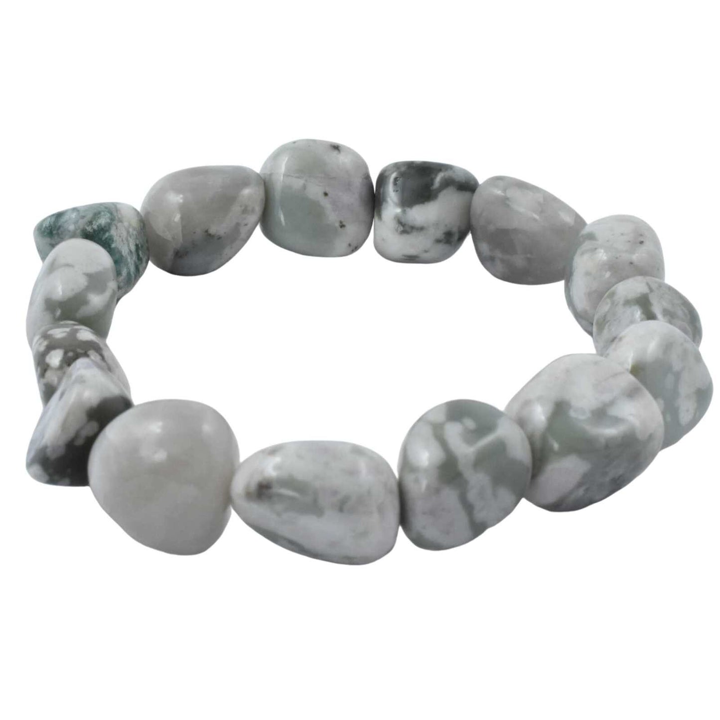 Peace Jade Tumbled Bracelet