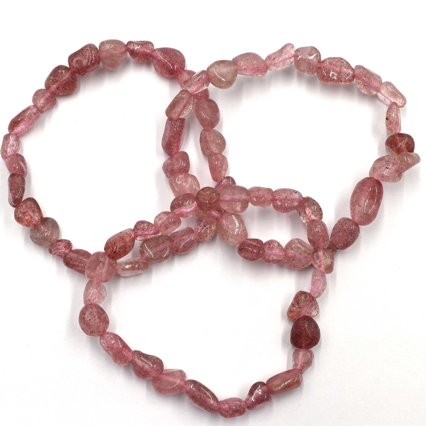 Strawberry Quartz Tumbled Bracelet