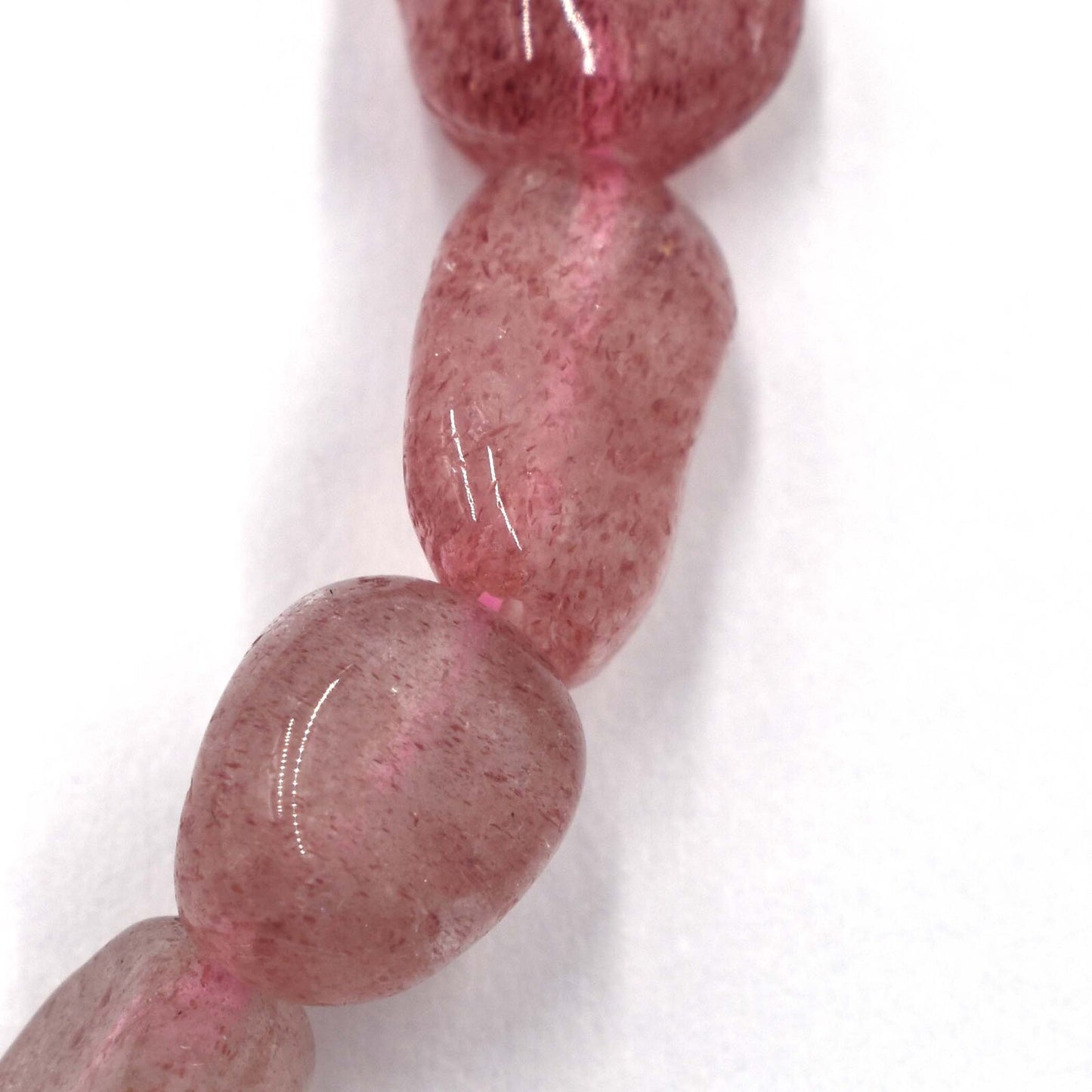 Strawberry Quartz Tumbled Bracelet