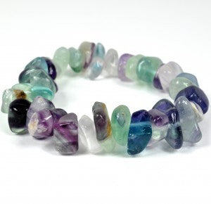 Rainbow Fluorite Tumbled Bracelet