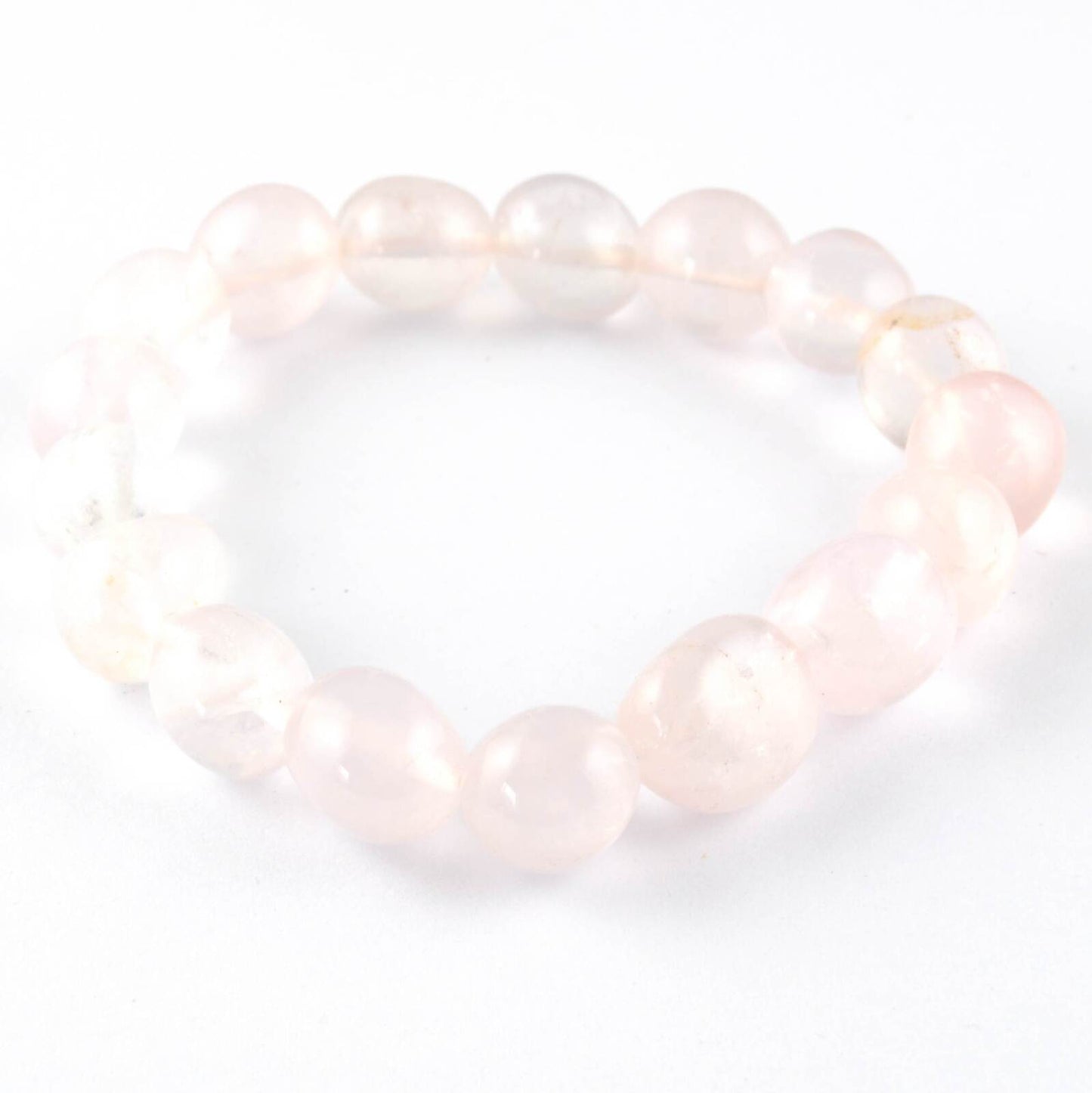 Rose Quartz Tumbled Bracelet