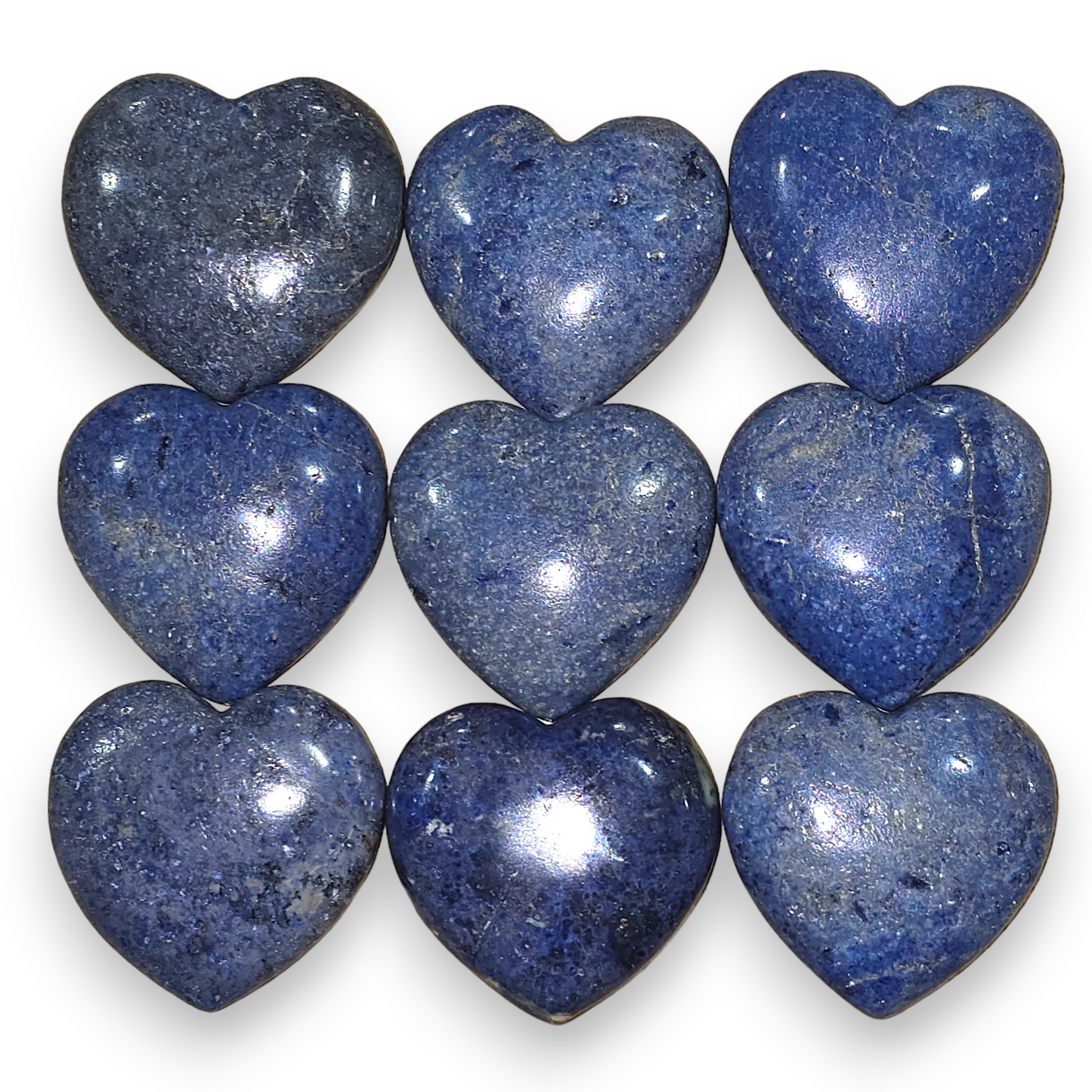 Dumortierite Heart Carving