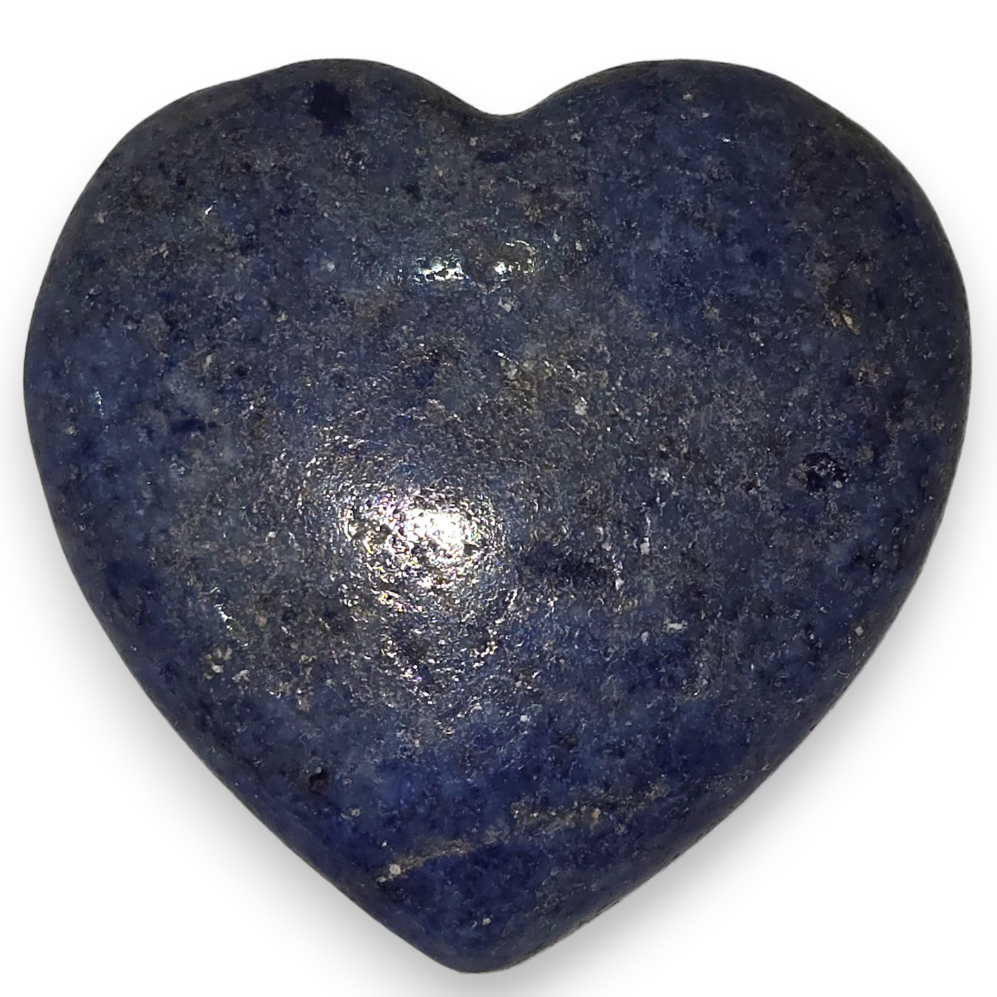 Dumortierite Heart Carving
