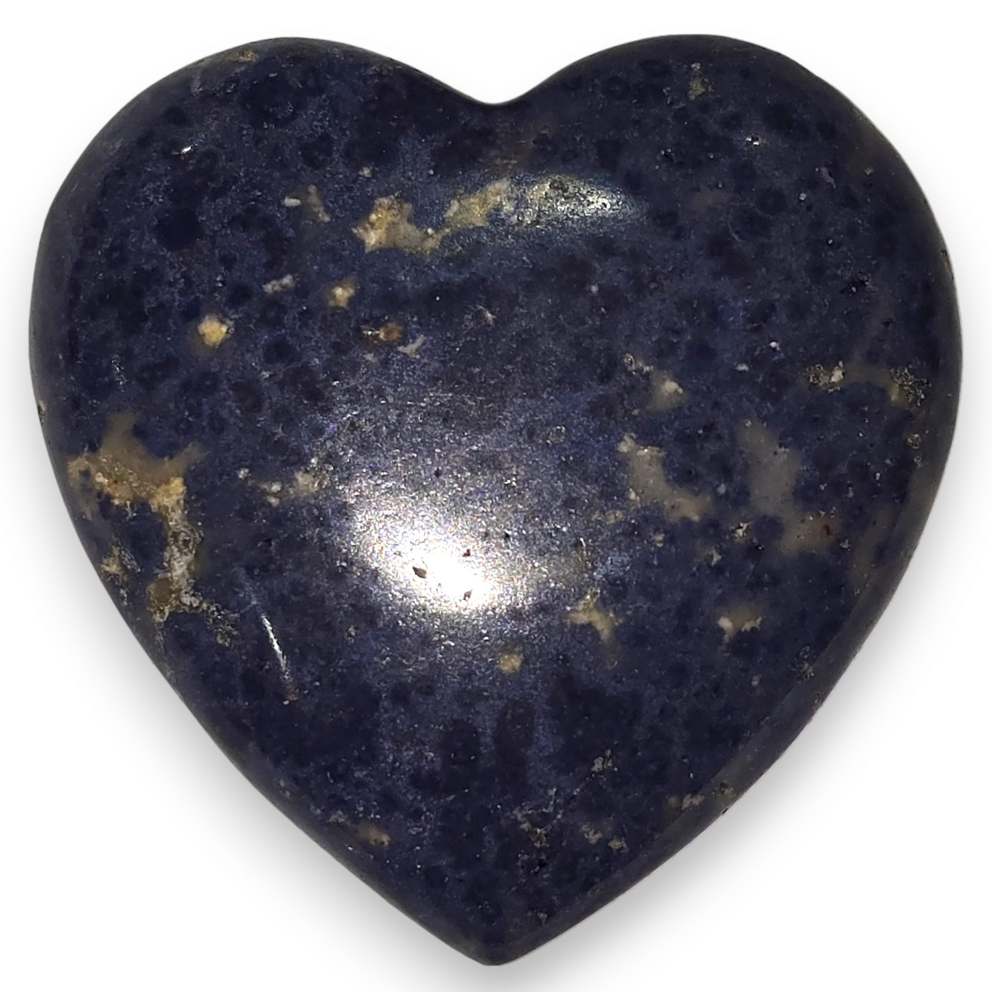 Dumortierite Heart Carving