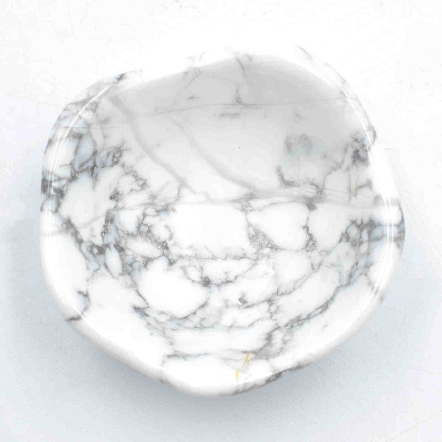 White Howlite Bowl Carving