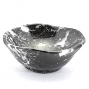 Black & White Zebra Jasper Bowl Carving