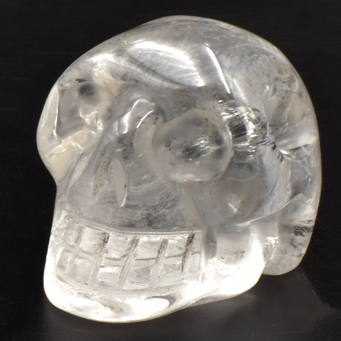 Clear Quartz Crystal Skull Carving