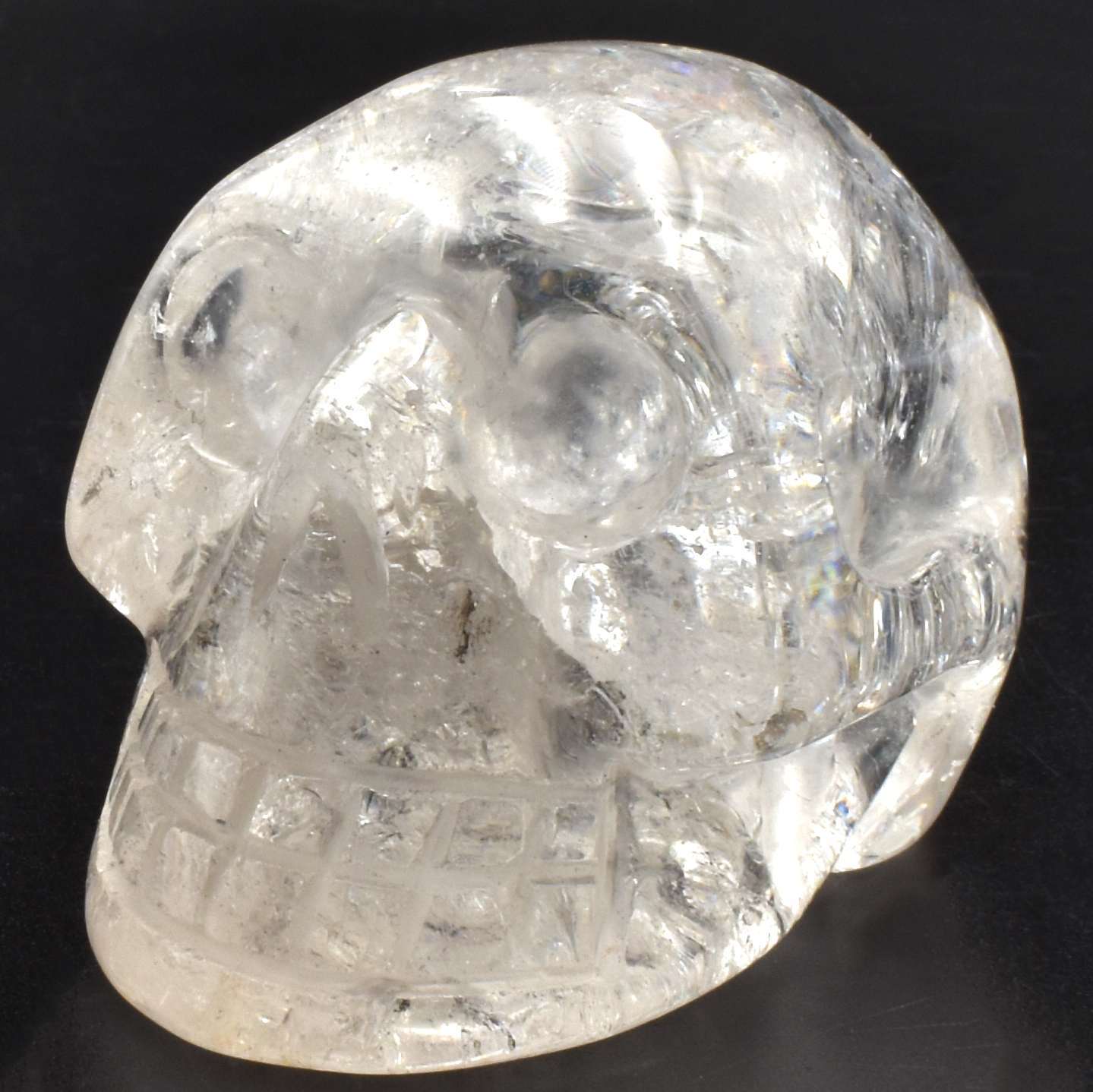 Clear Quartz Crystal Skull Carving