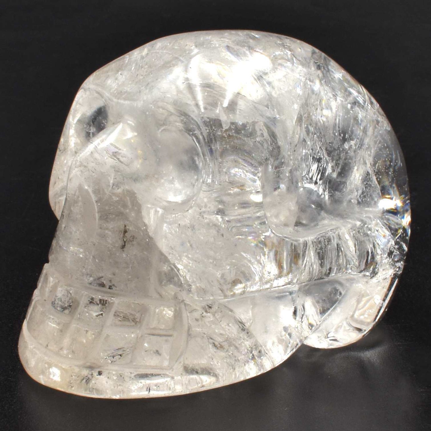 Clear Quartz Crystal Skull Carving