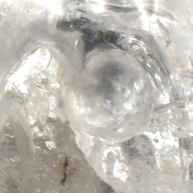 Clear Quartz Crystal Skull Carving