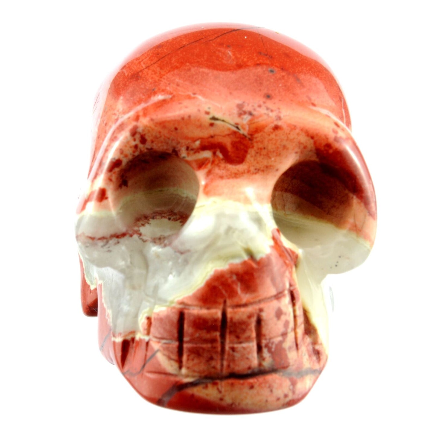 Red Jasper Crystal Skull Carving