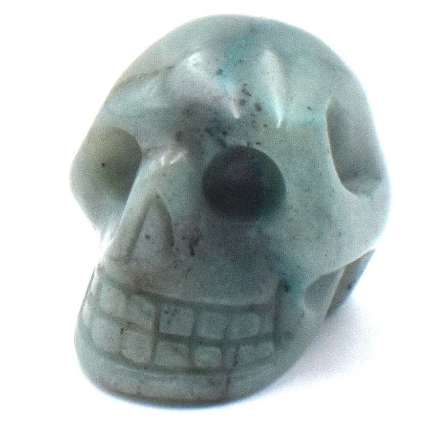 Chrysocolla Crystal Skull Carving