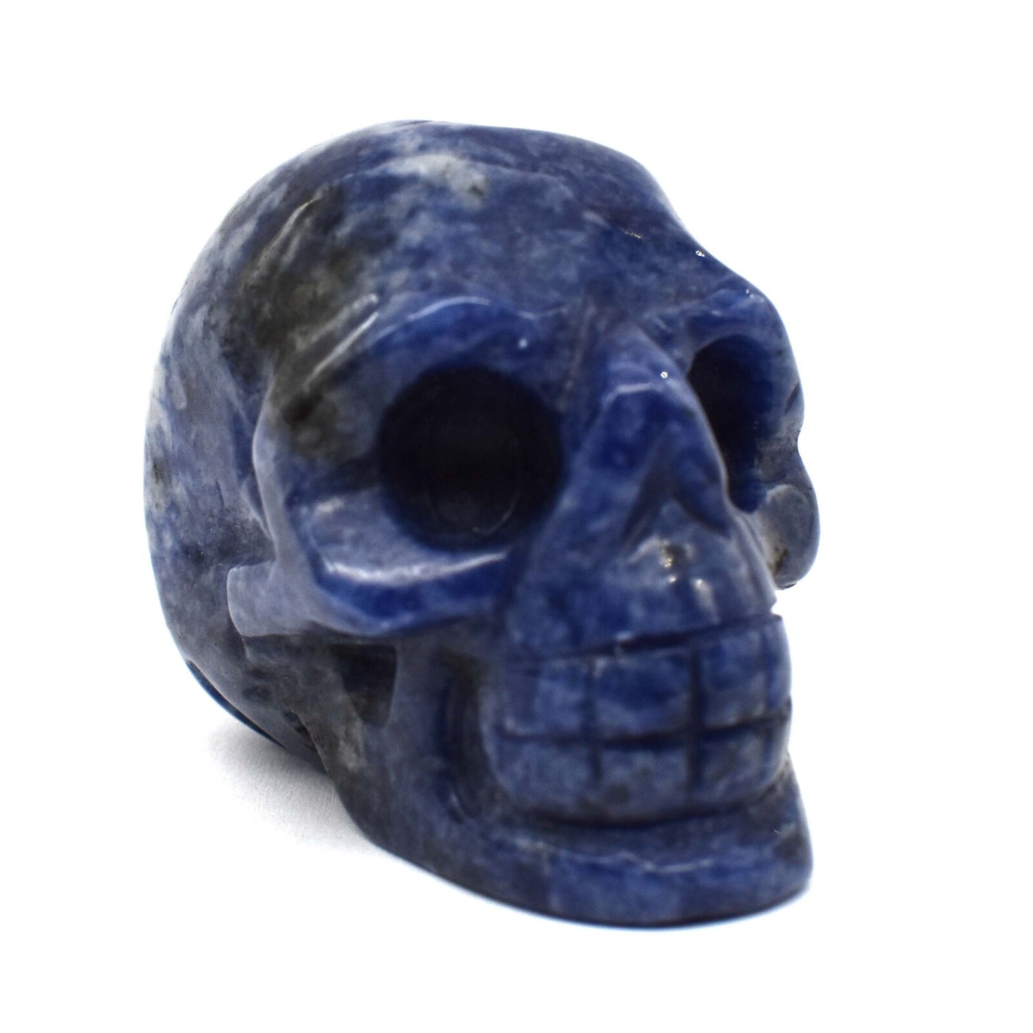 Sodalite Crystal Skull Carving
