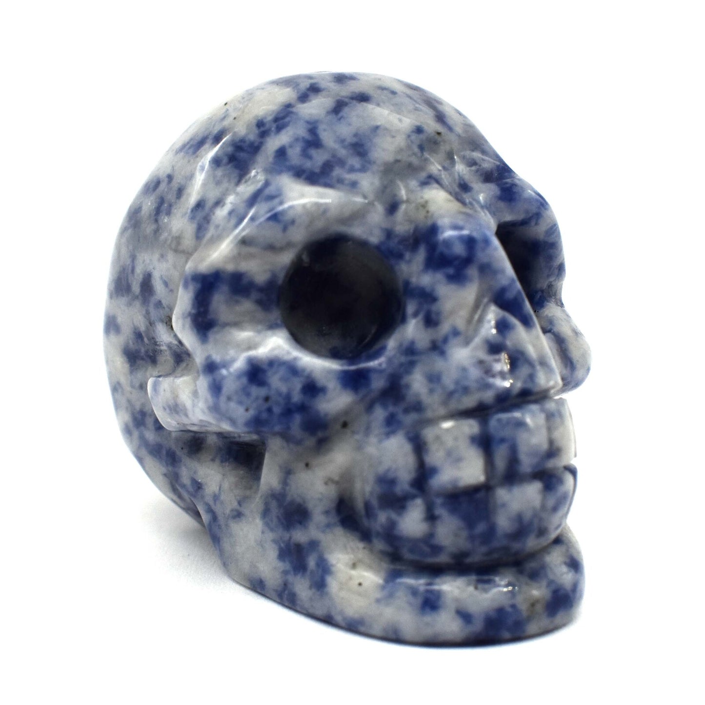Sodalite Crystal Skull Carving