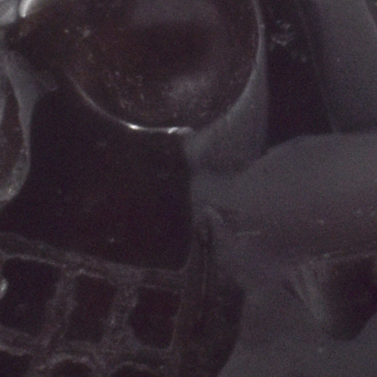 Dark Smoky Quartz Crystal Skull Carving