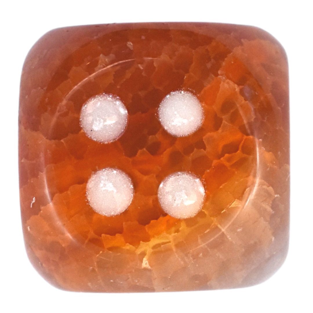 Fire Agate Dice Carving
