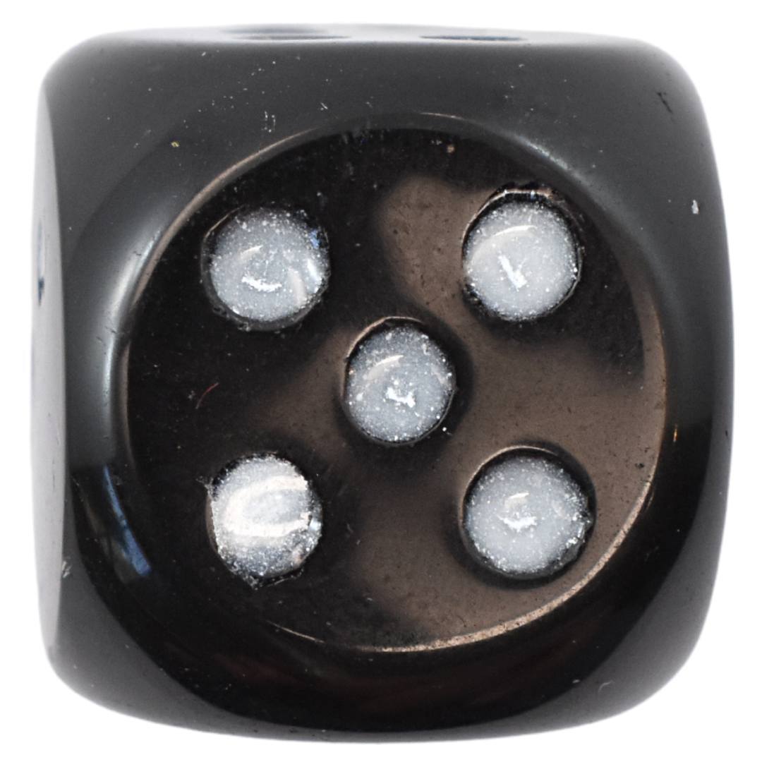 Black Obsidian Dice Carving