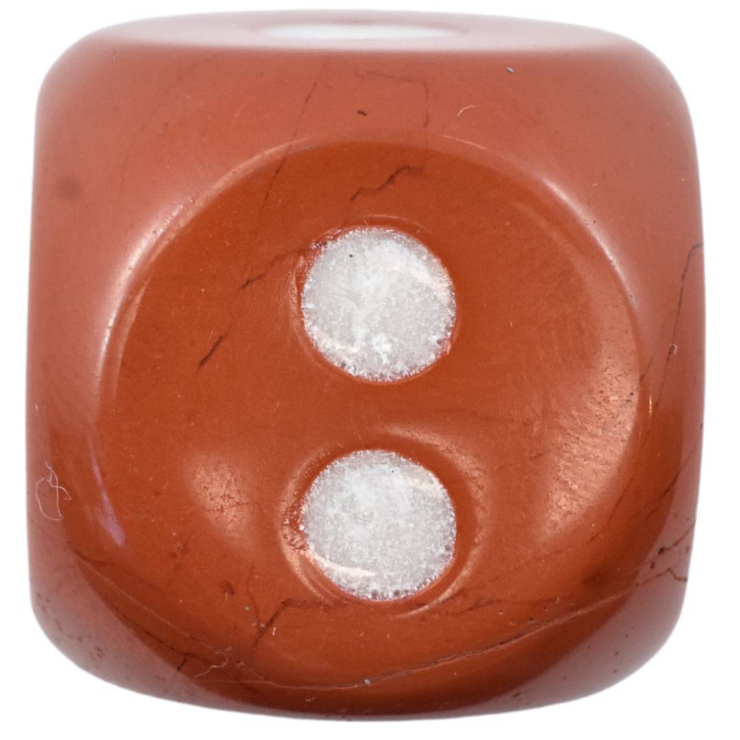Red Jasper Dice Carving
