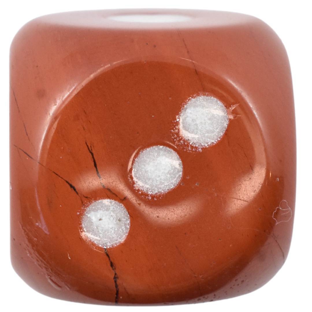 Red Jasper Dice Carving