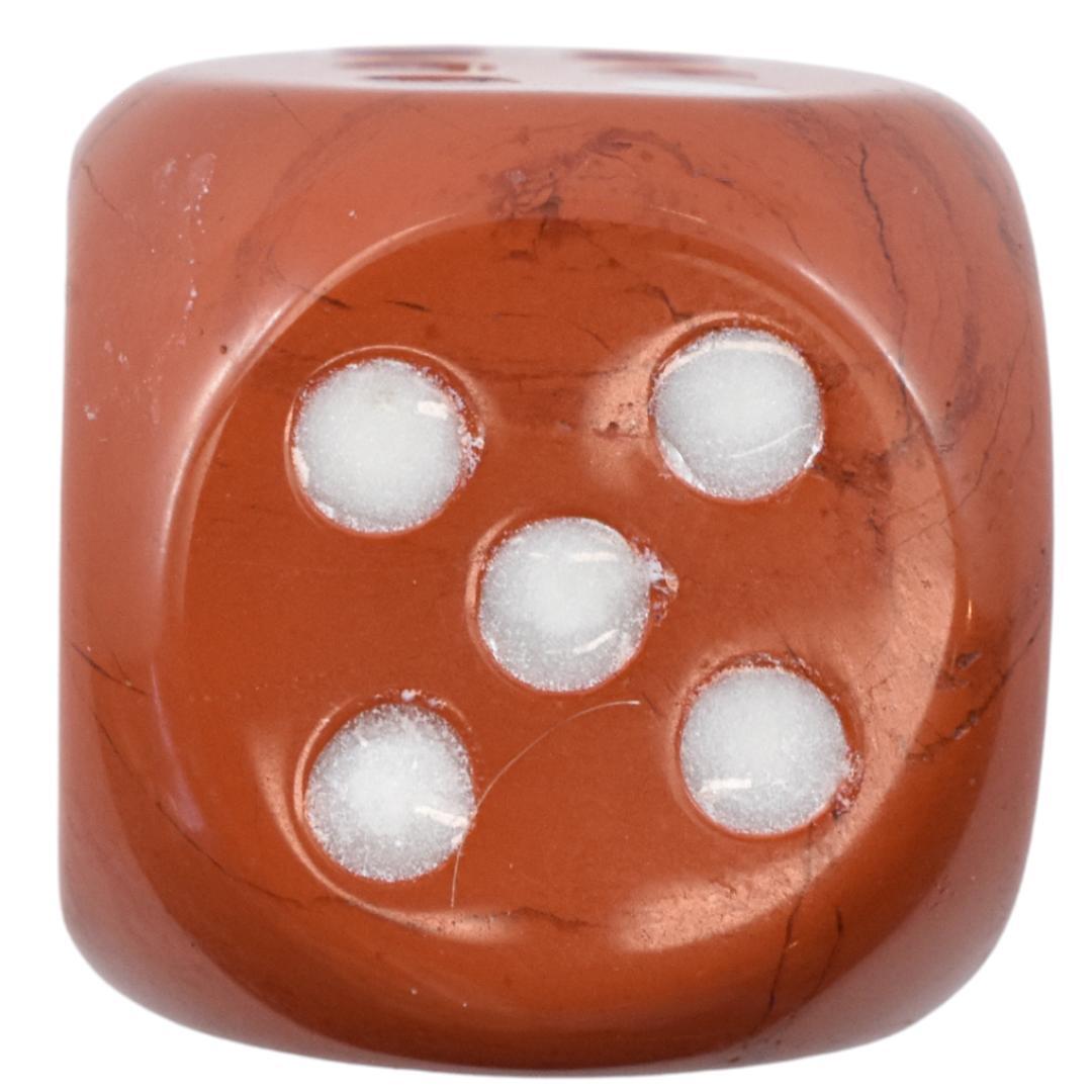 Red Jasper Dice Carving