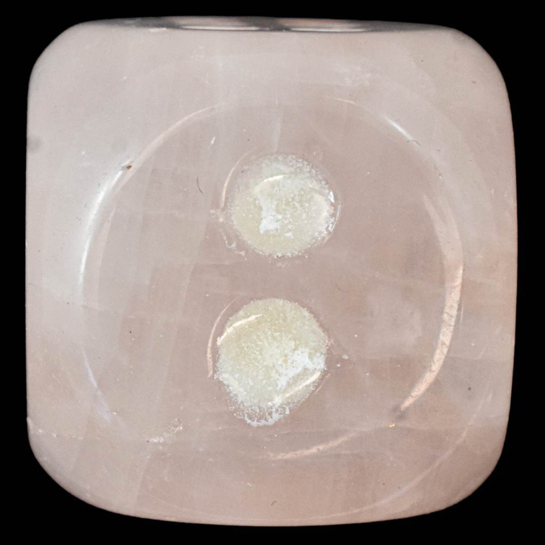 Rose Quartz Dice Carving