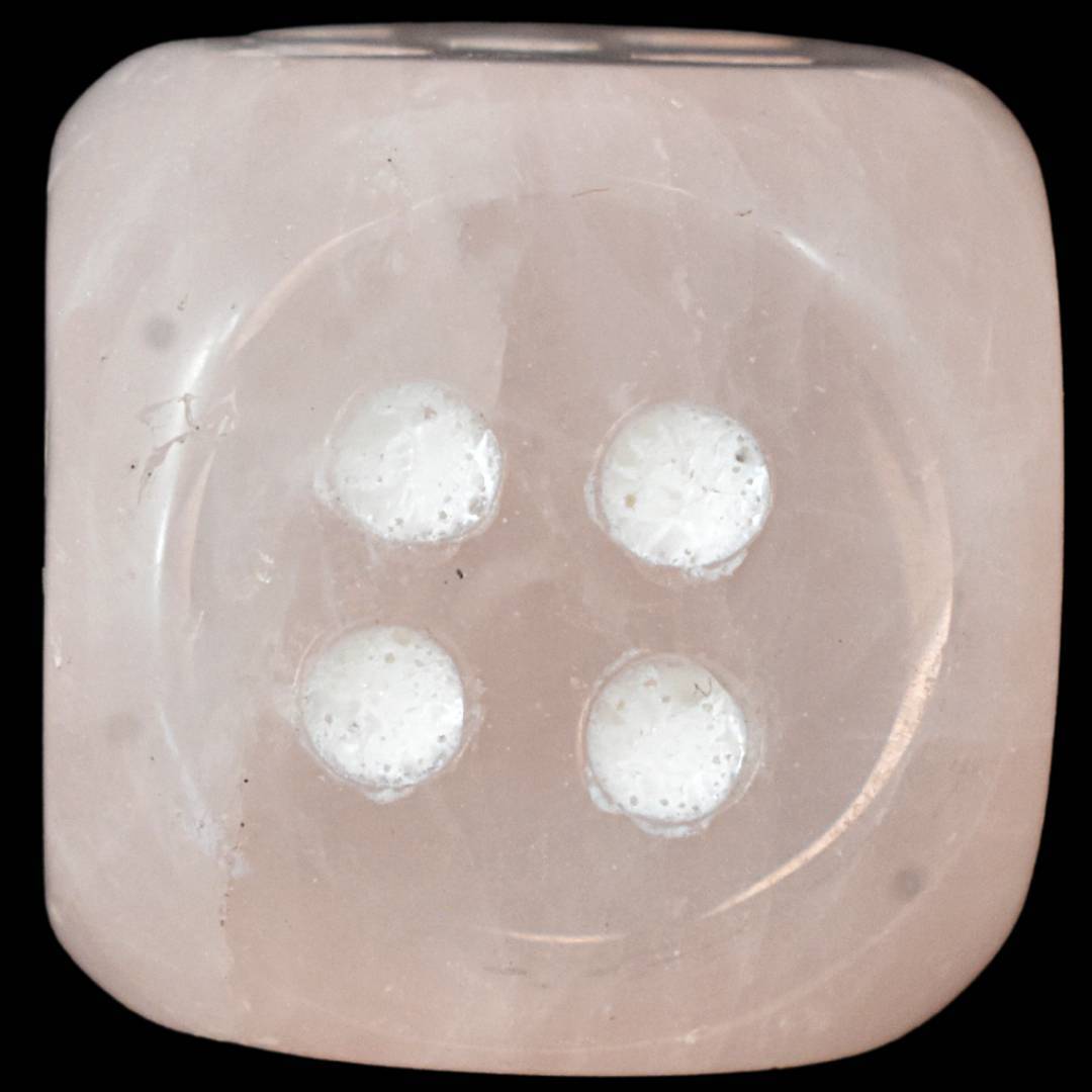 Rose Quartz Dice Carving