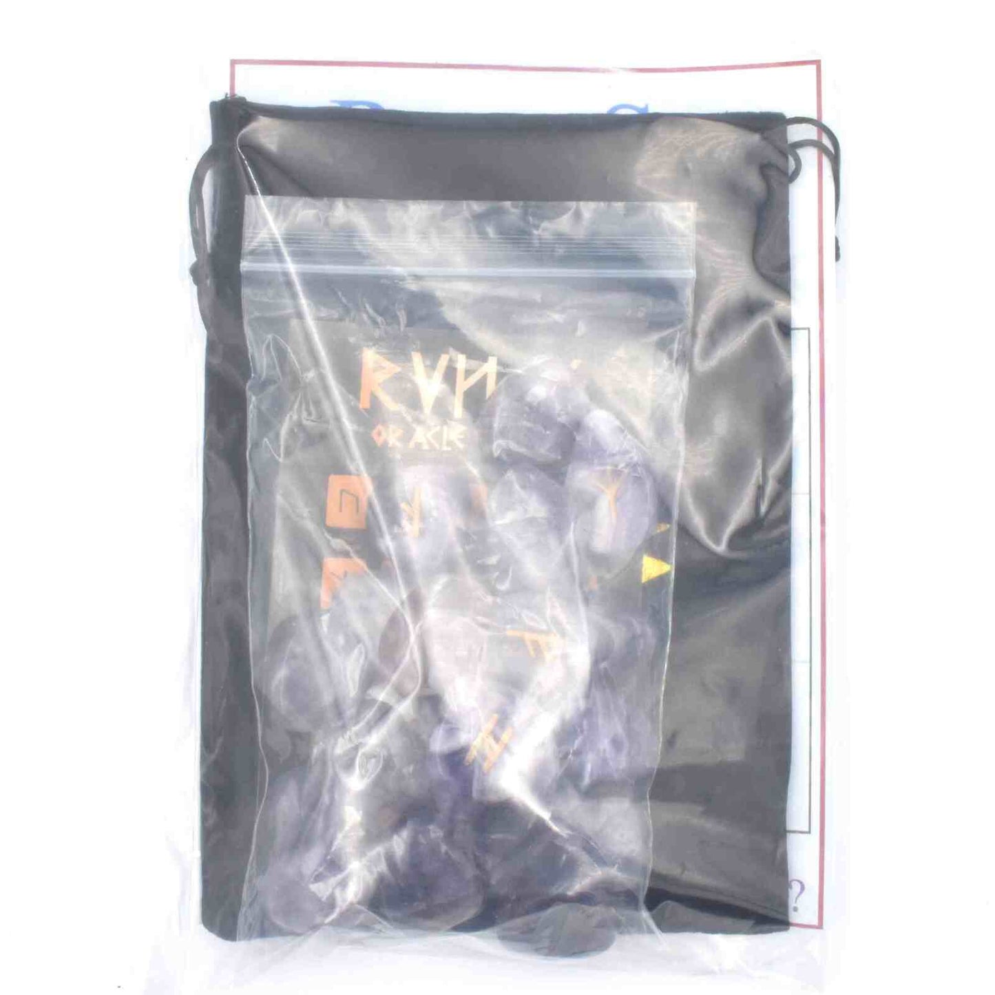 Chevron Amethyst Rune Stones