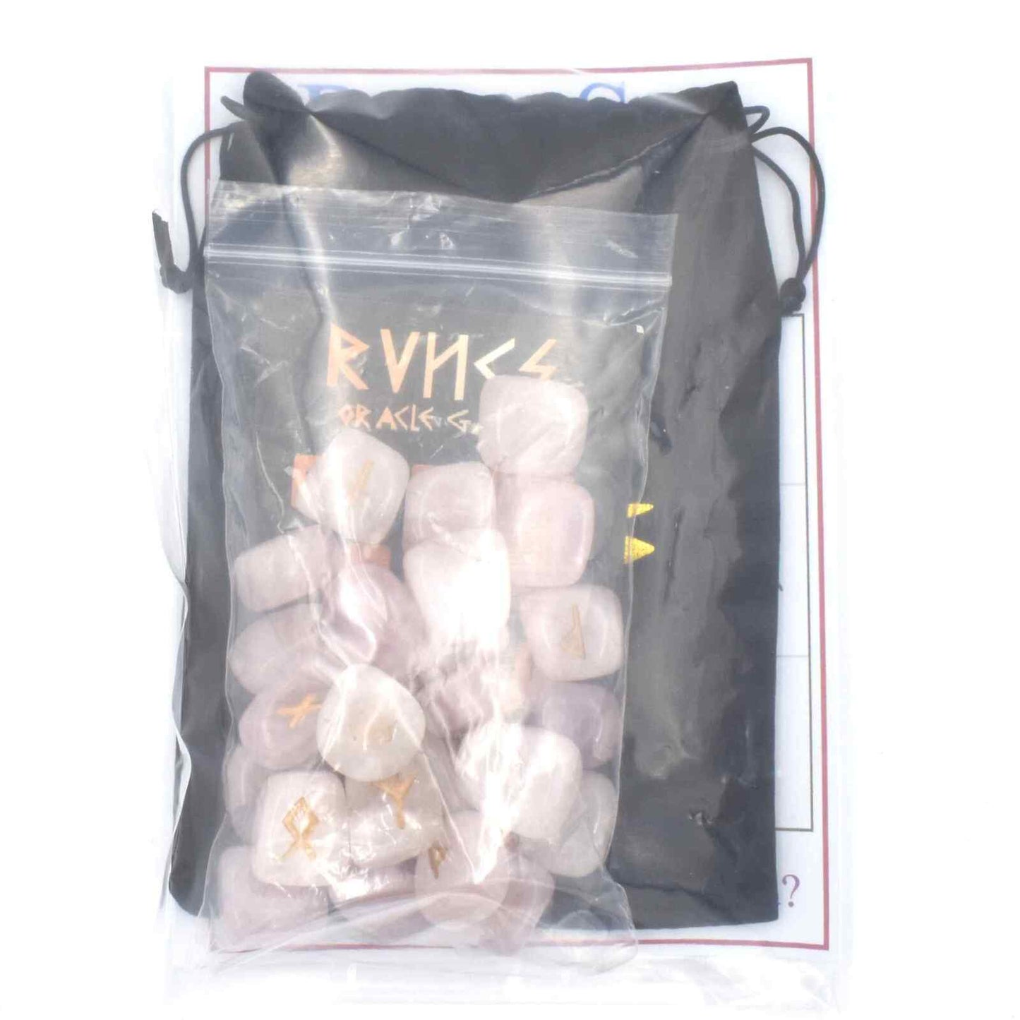 Rose Quartz Rune Stones