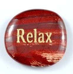 Relax Jasper Snakeskin Word Stone