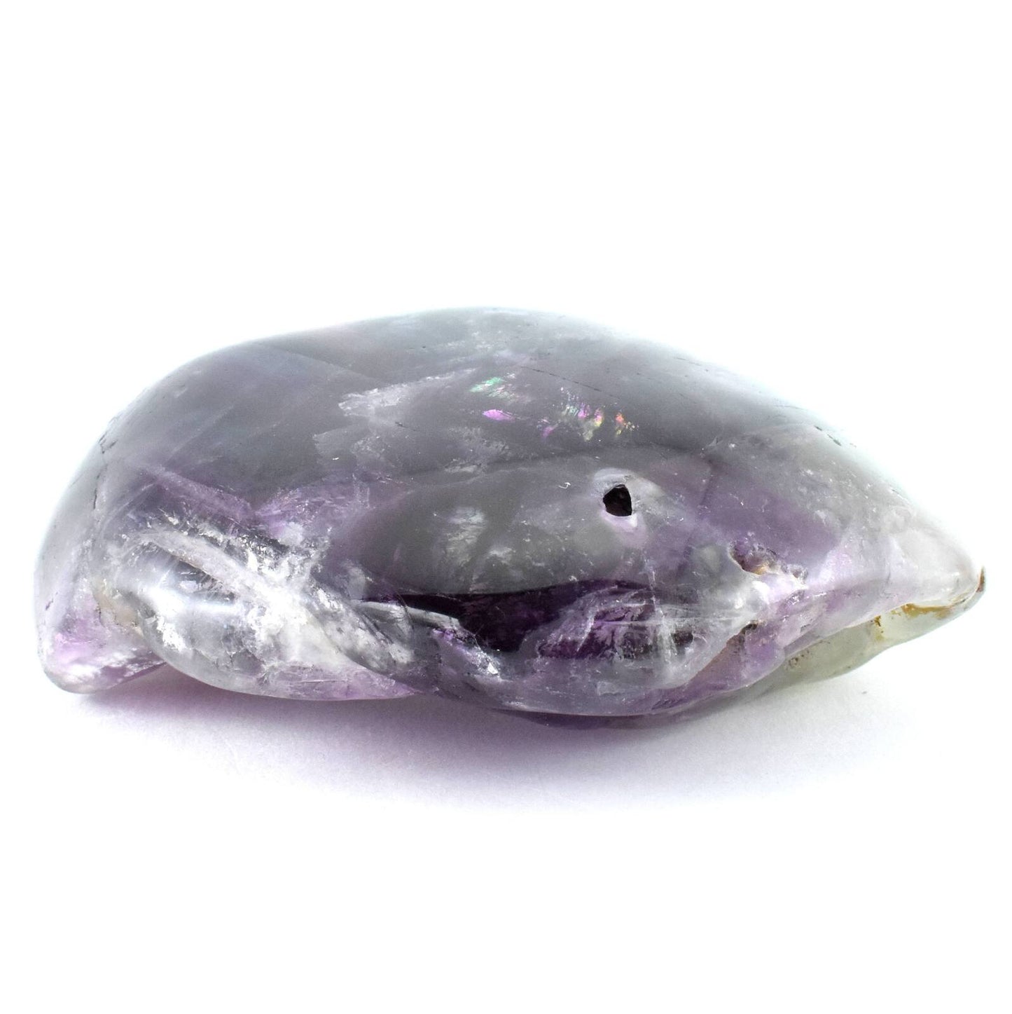 Rainbow Fluorite Freeform Dome Shape Carving