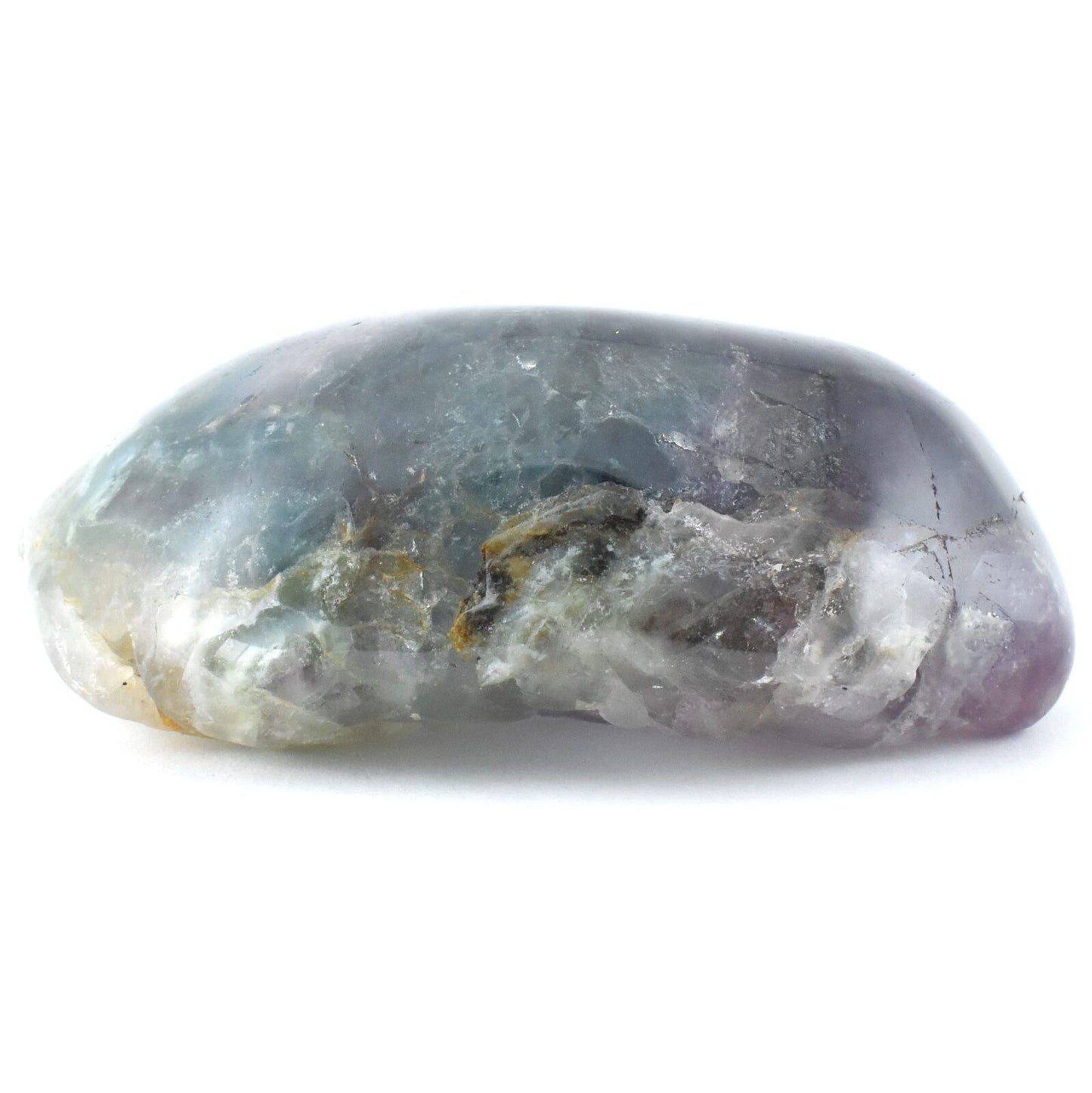 Rainbow Fluorite Freeform Dome Shape Carving