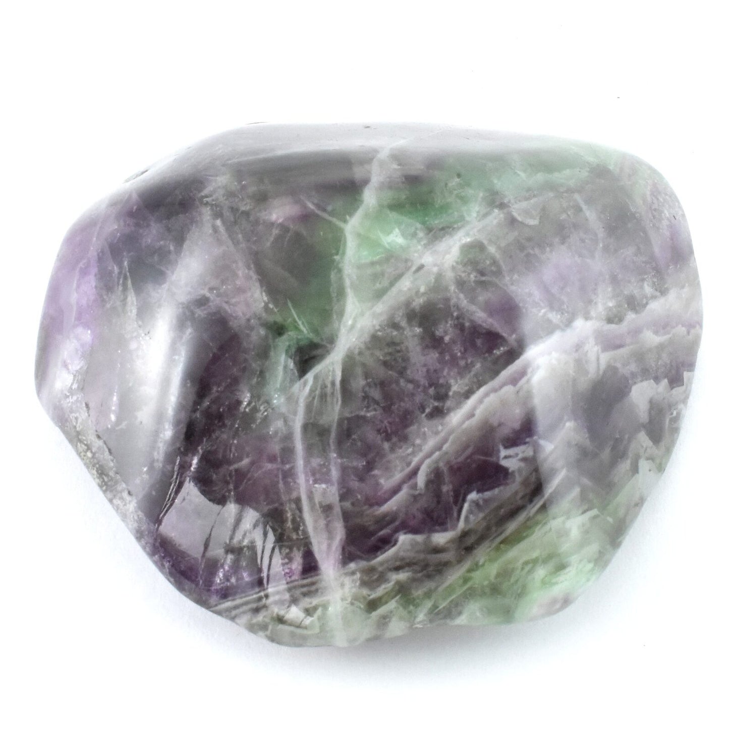 Rainbow Fluorite Freeform Dome Shape Carving