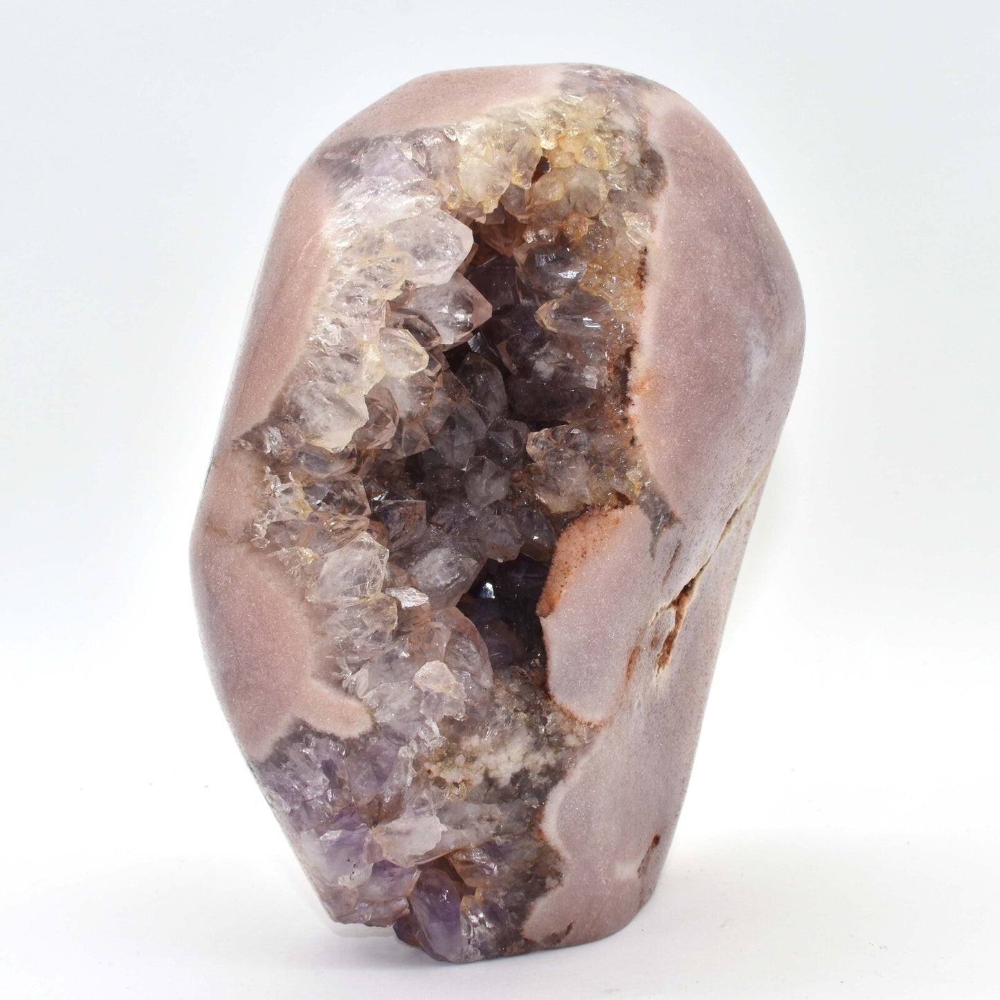 Pink Amethyst Freeform Shape Carving