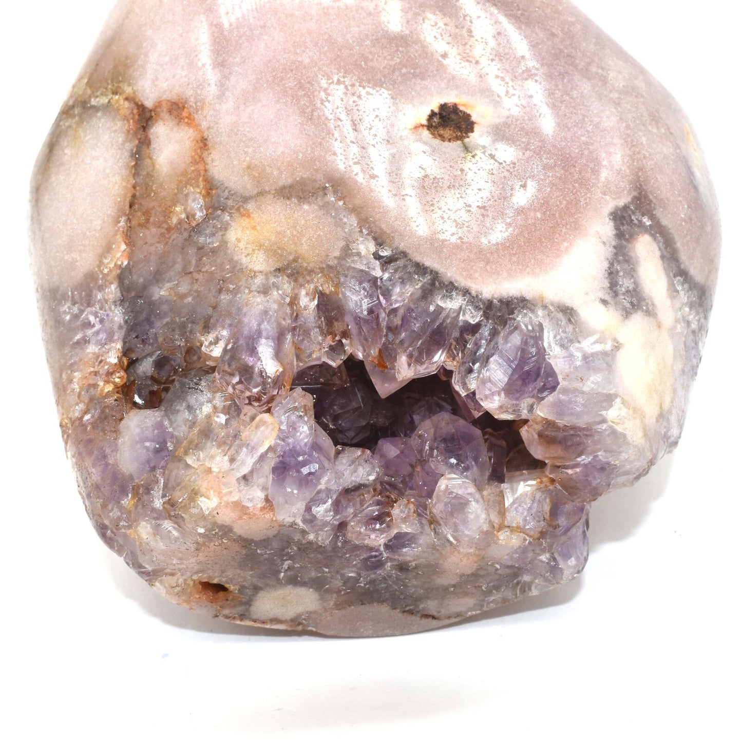 Pink Amethyst Freeform Shape Carving