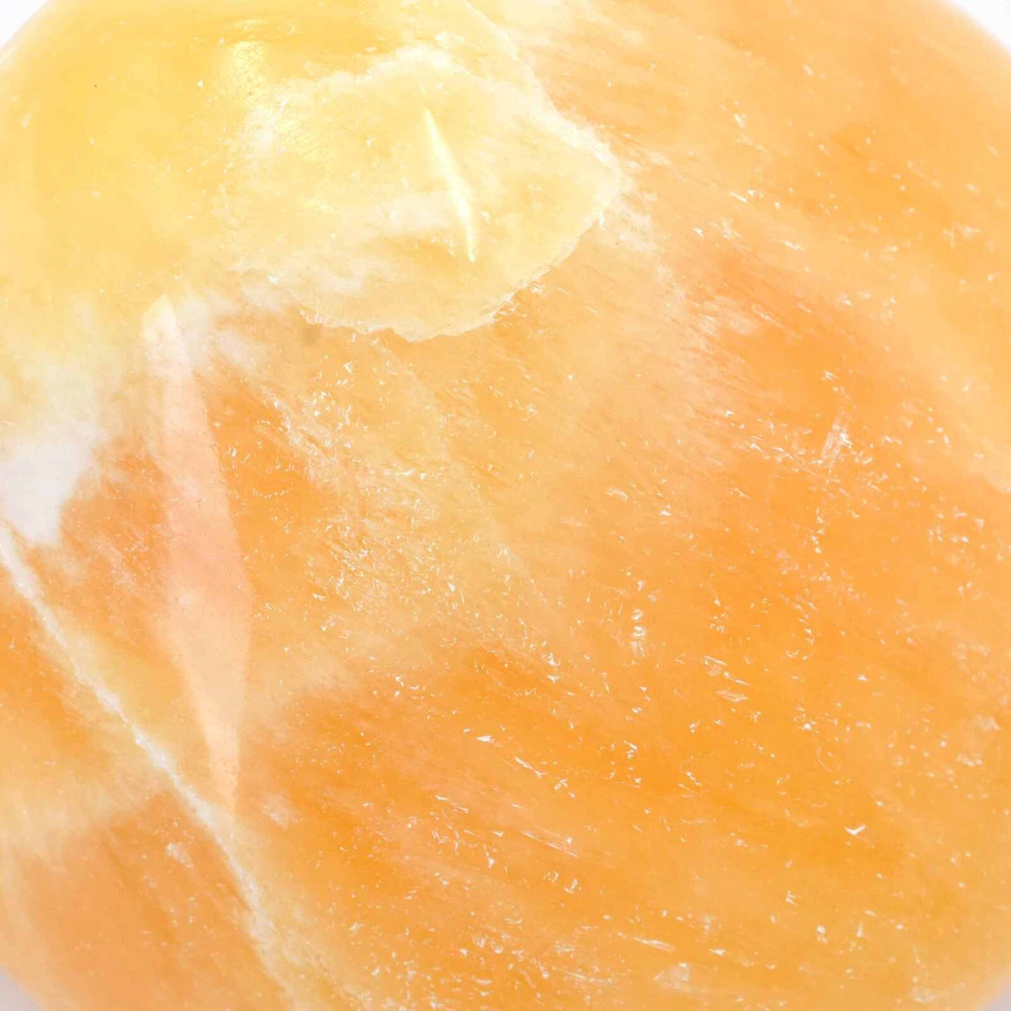 Orange Calcite Freeform Shape Carving