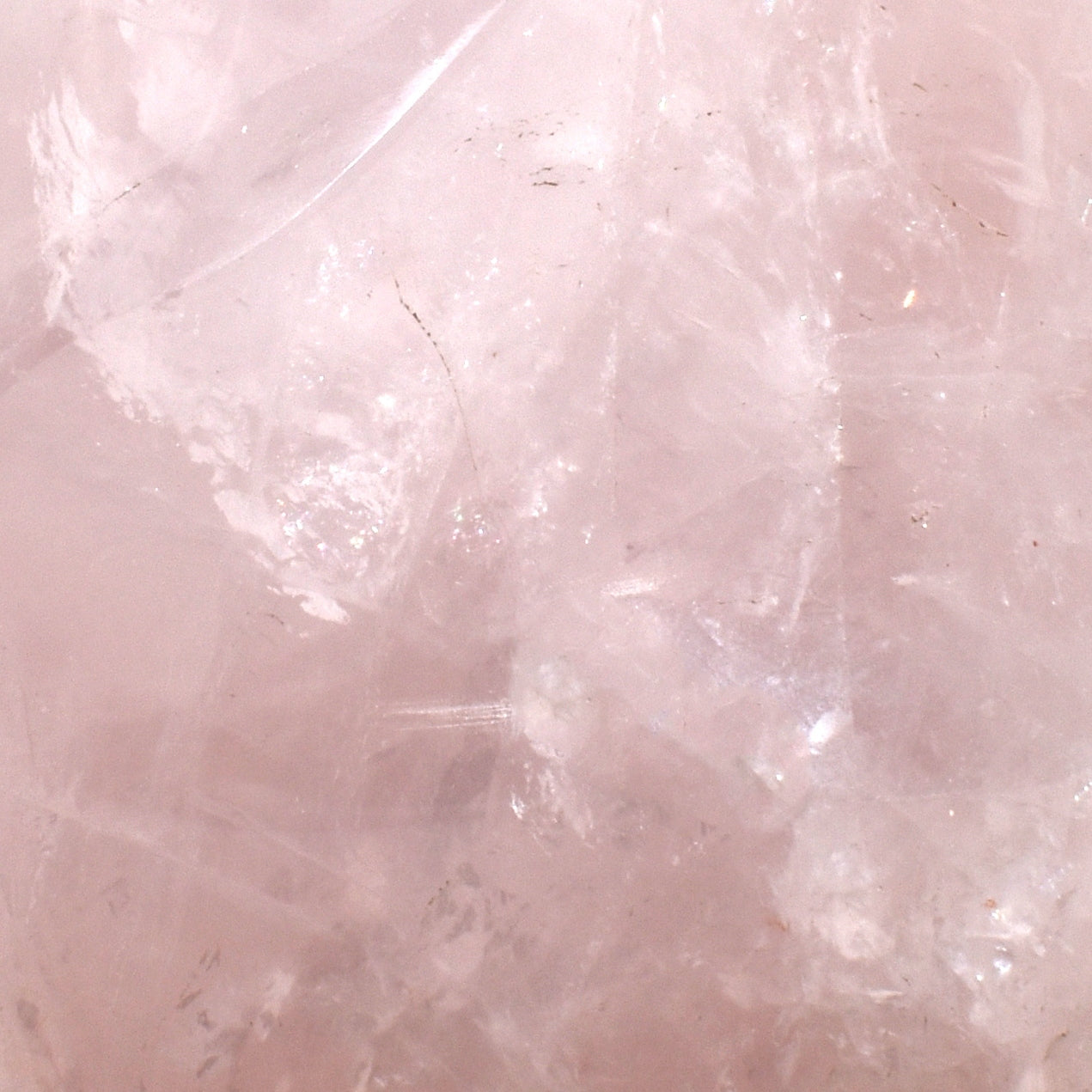 Rose Quartz Flame Shape Carving