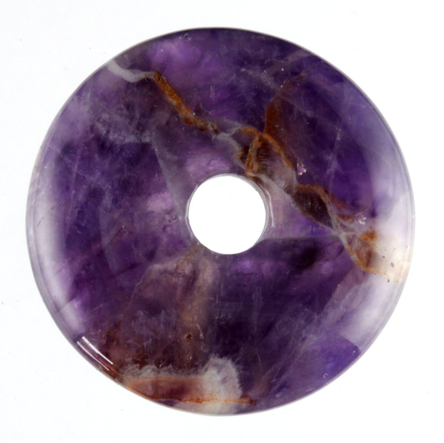 Chevron Amethyst Donut Pendant Carving