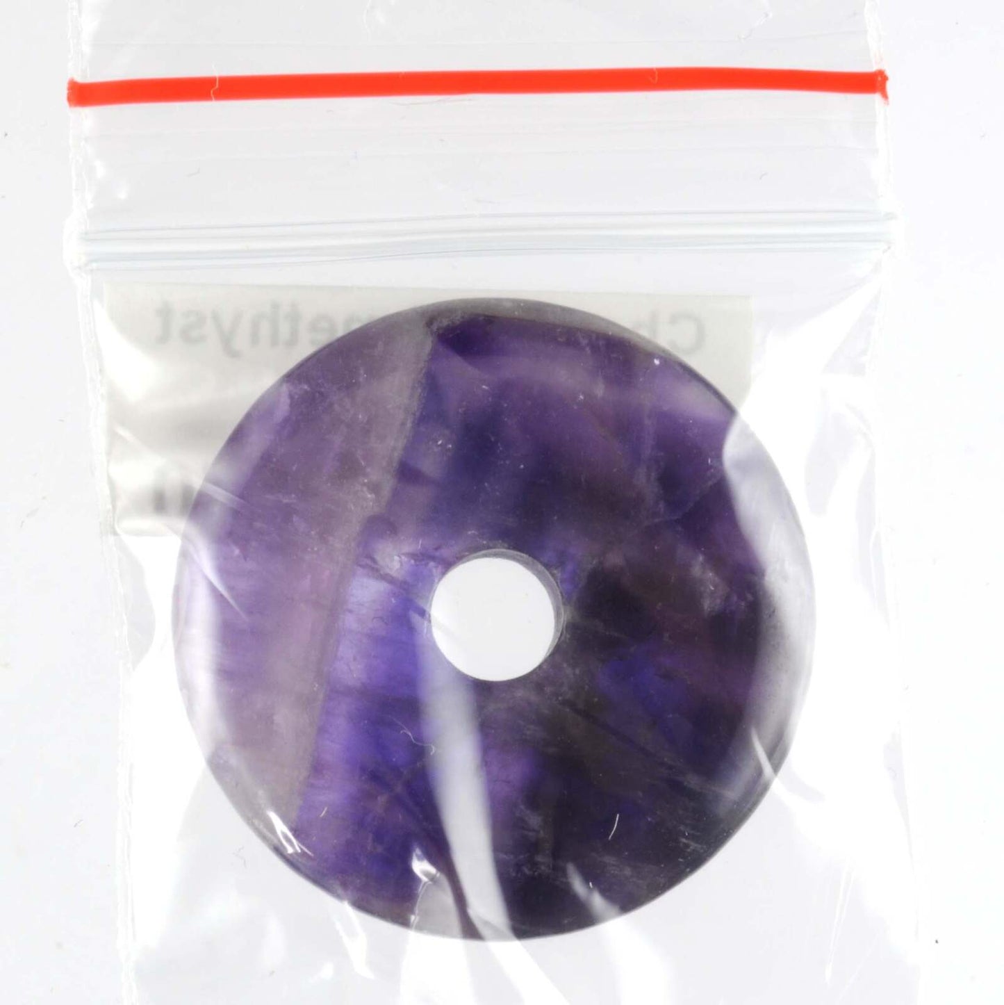 Chevron Amethyst Donut Pendant Carving