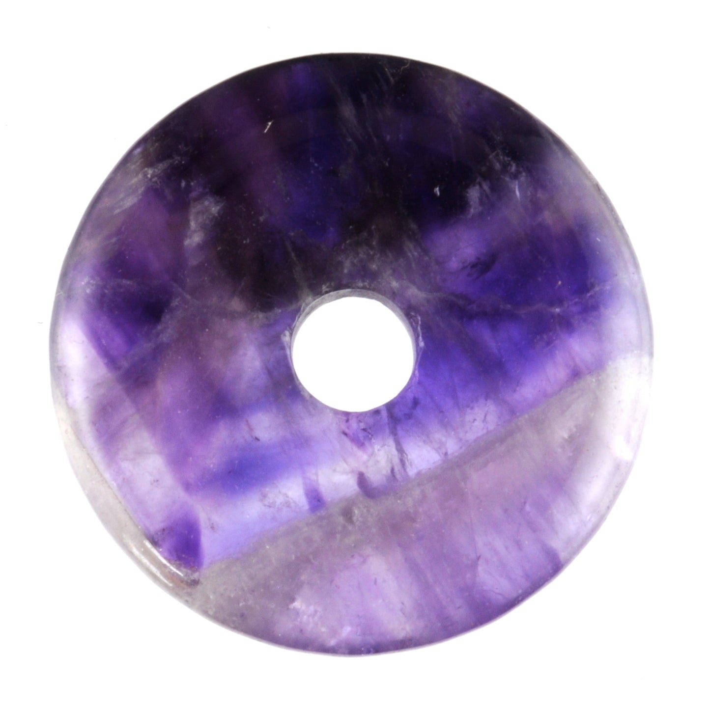 Chevron Amethyst Donut Pendant Carving