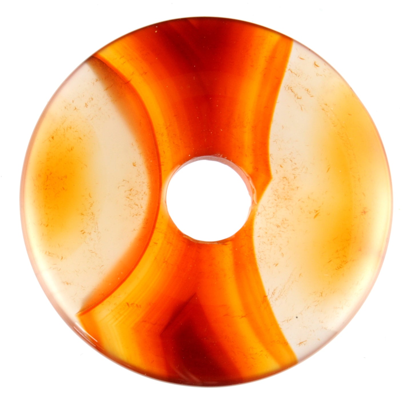 Carnelian Donut Pendant Carving