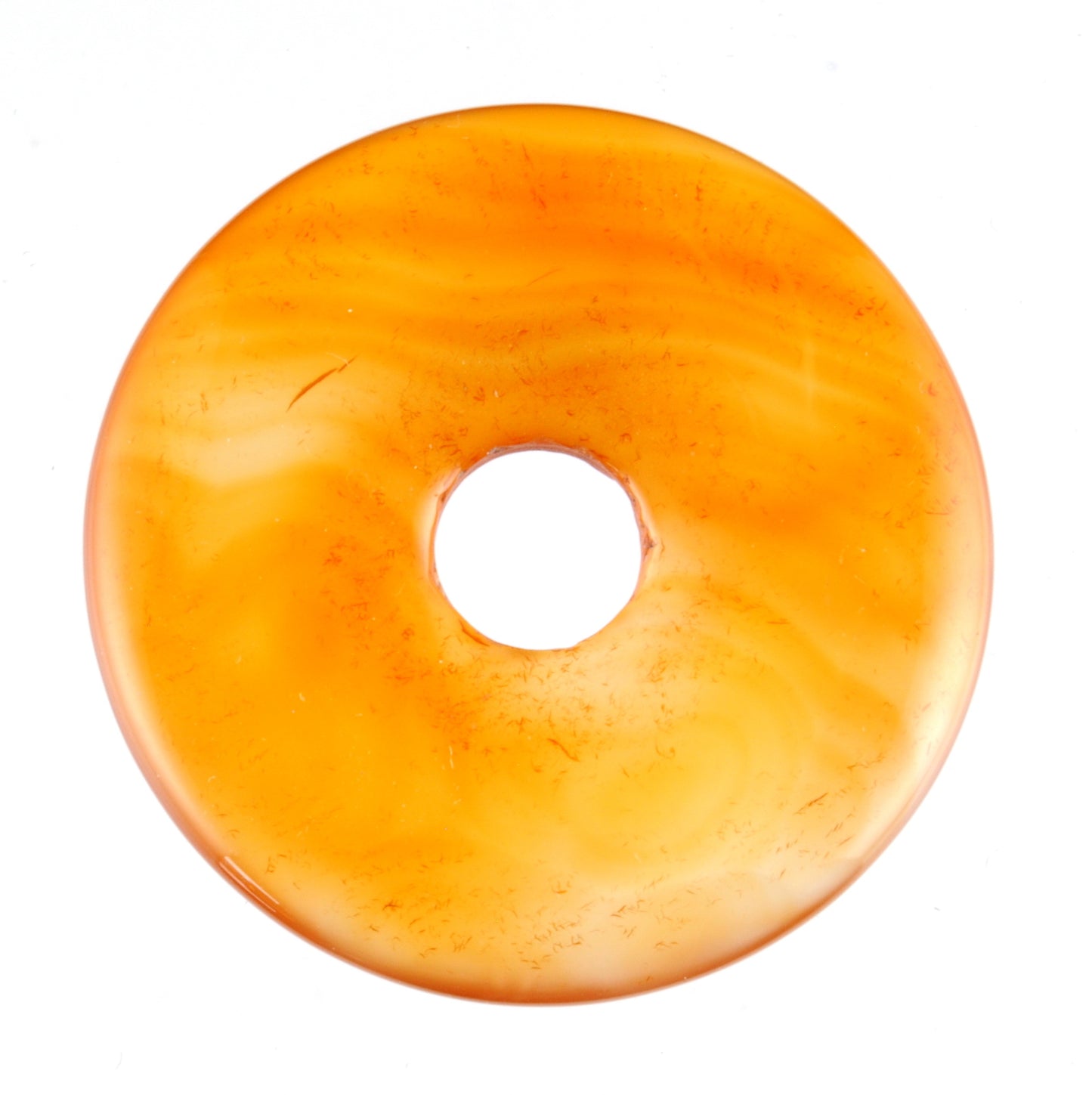 Carnelian Donut Pendant Carving