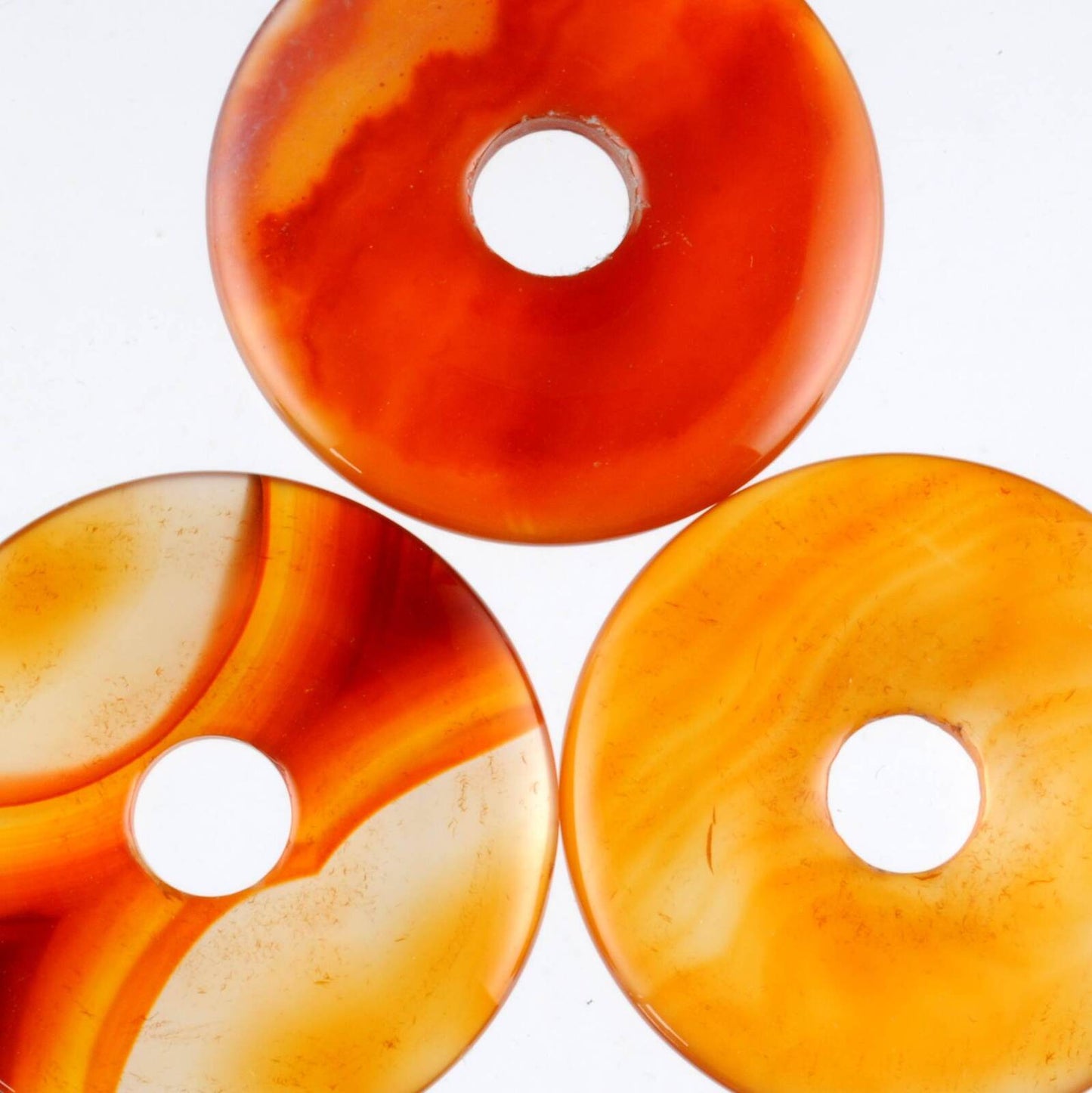 Carnelian Donut Pendant Carving