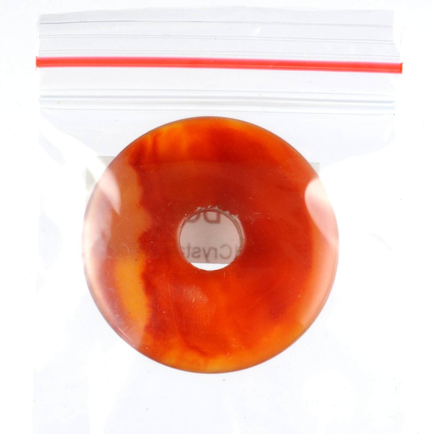 Carnelian Donut Pendant Carving