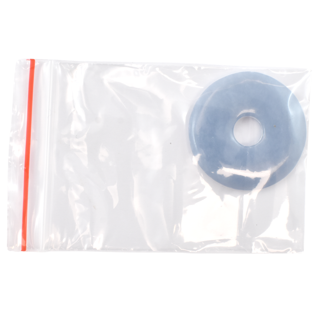 Angelite Donut Pendant Carving