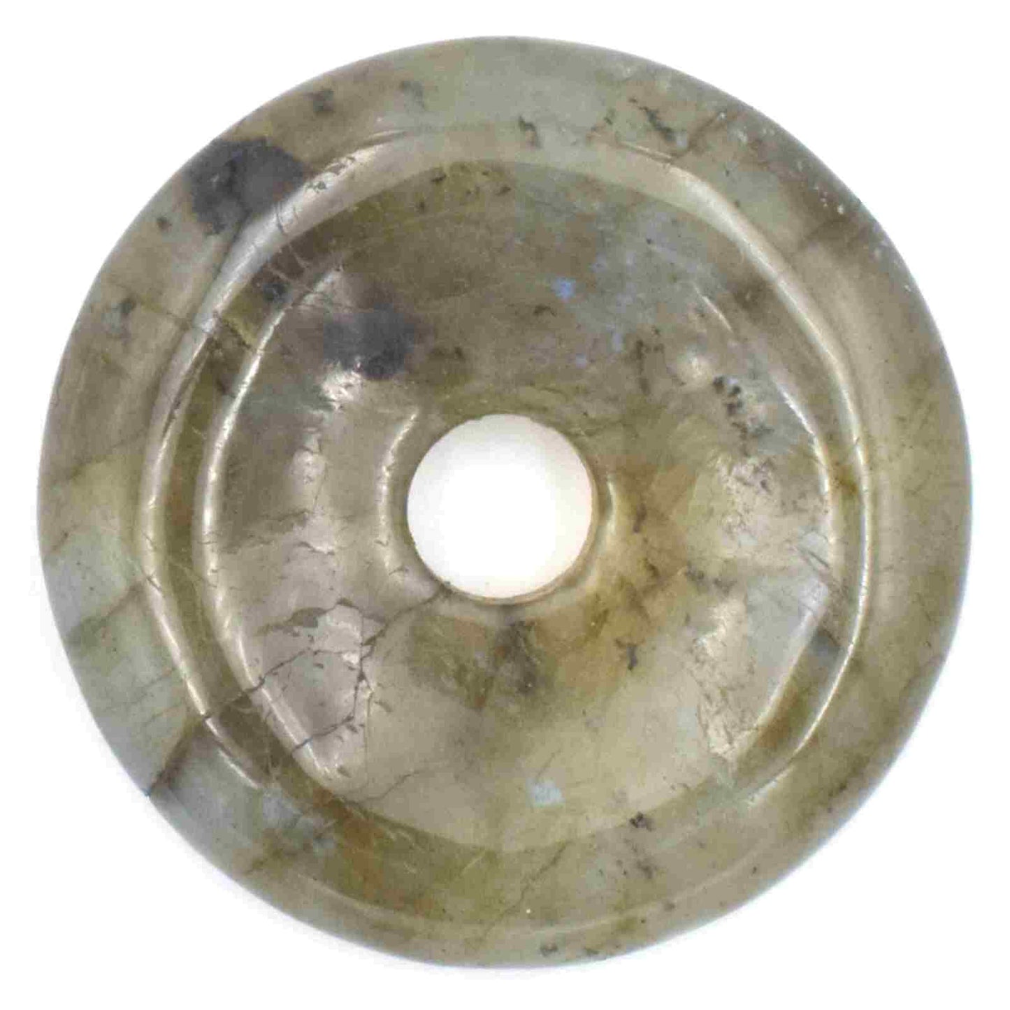 Labradorite Donut Pendant Carving